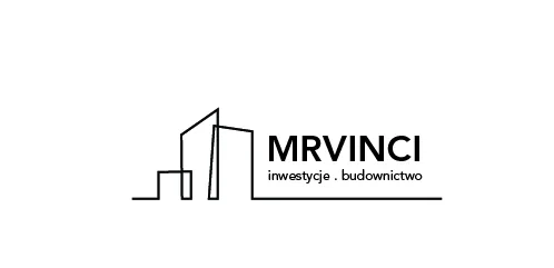 Branding: original MRVinci logo from 2022 showing cursive founding brand identity of the construction company before geometric rebrand