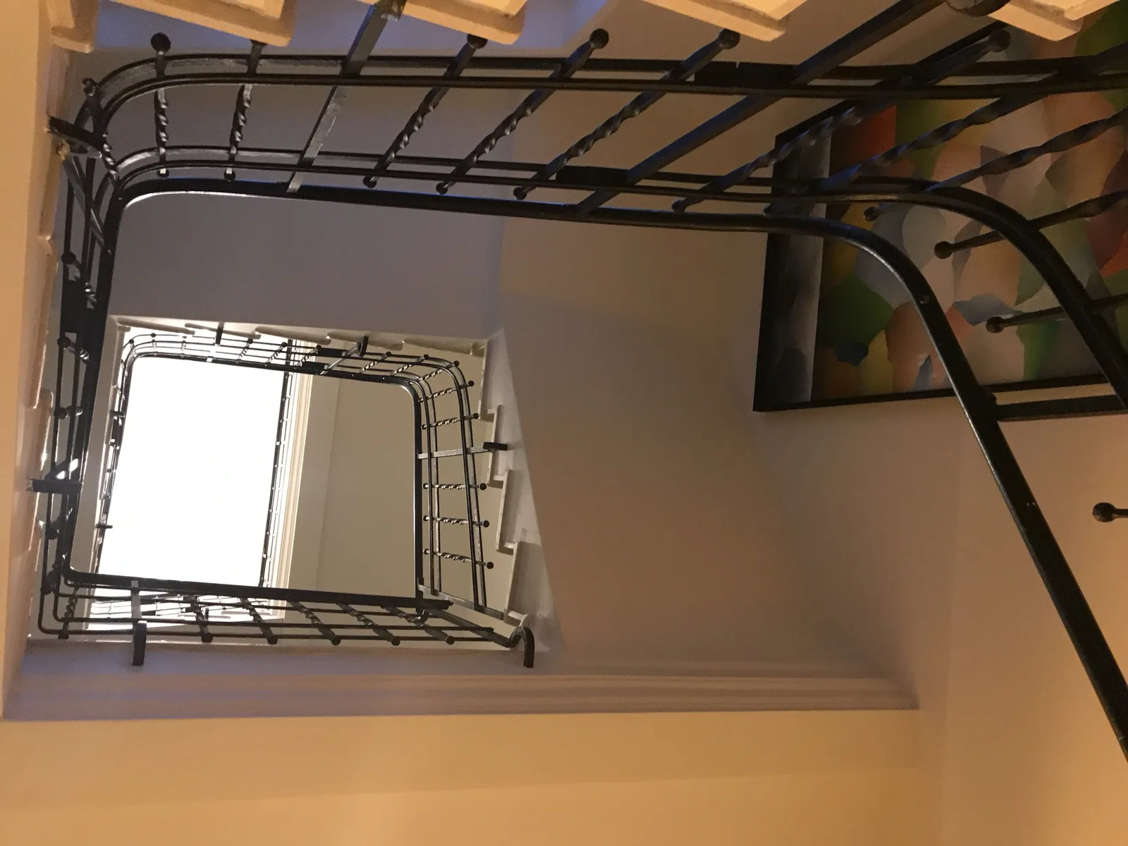 Restroom interior detail showing material and fixture arrangement