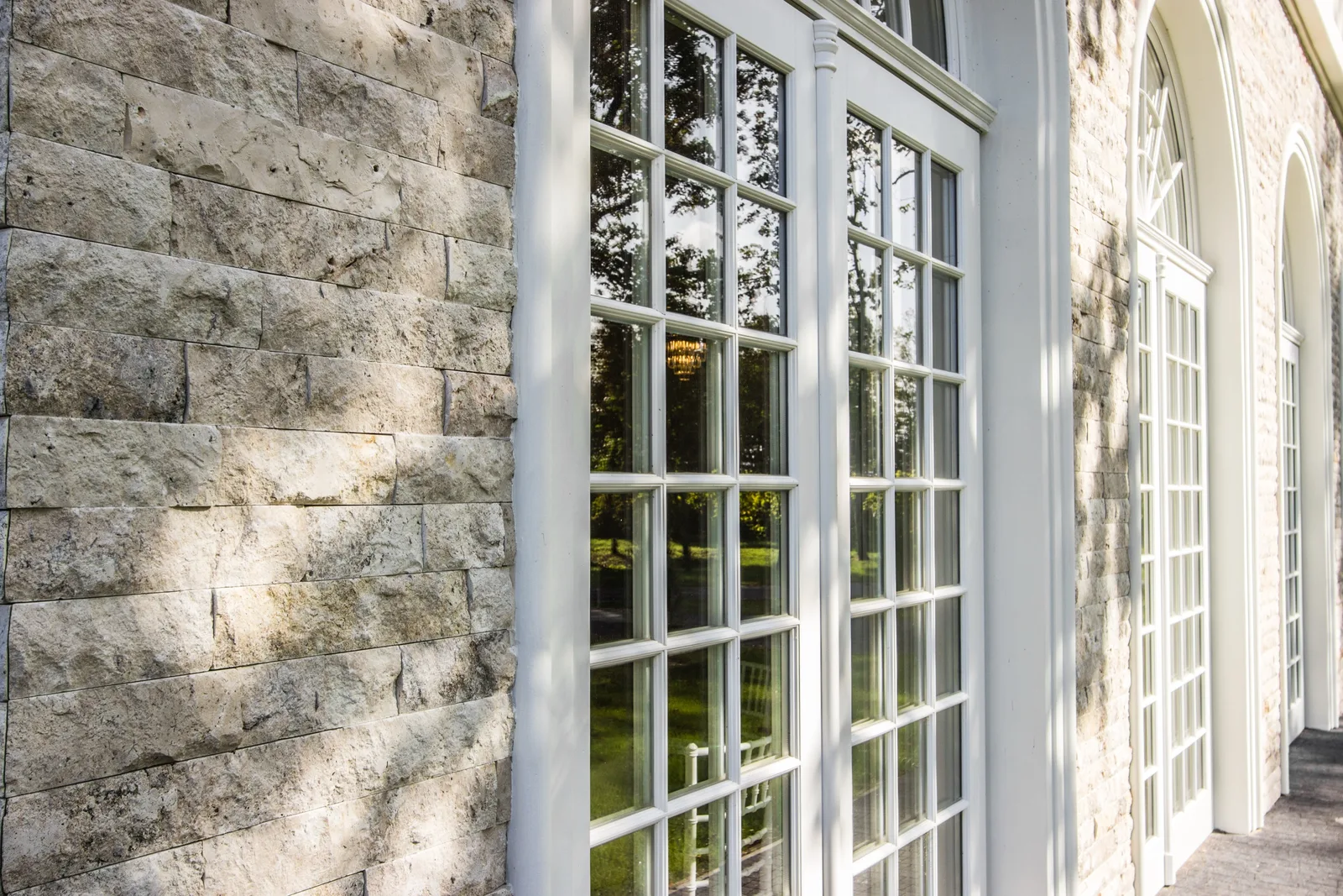 Orangerie landscape detail of interior surface and material treatment