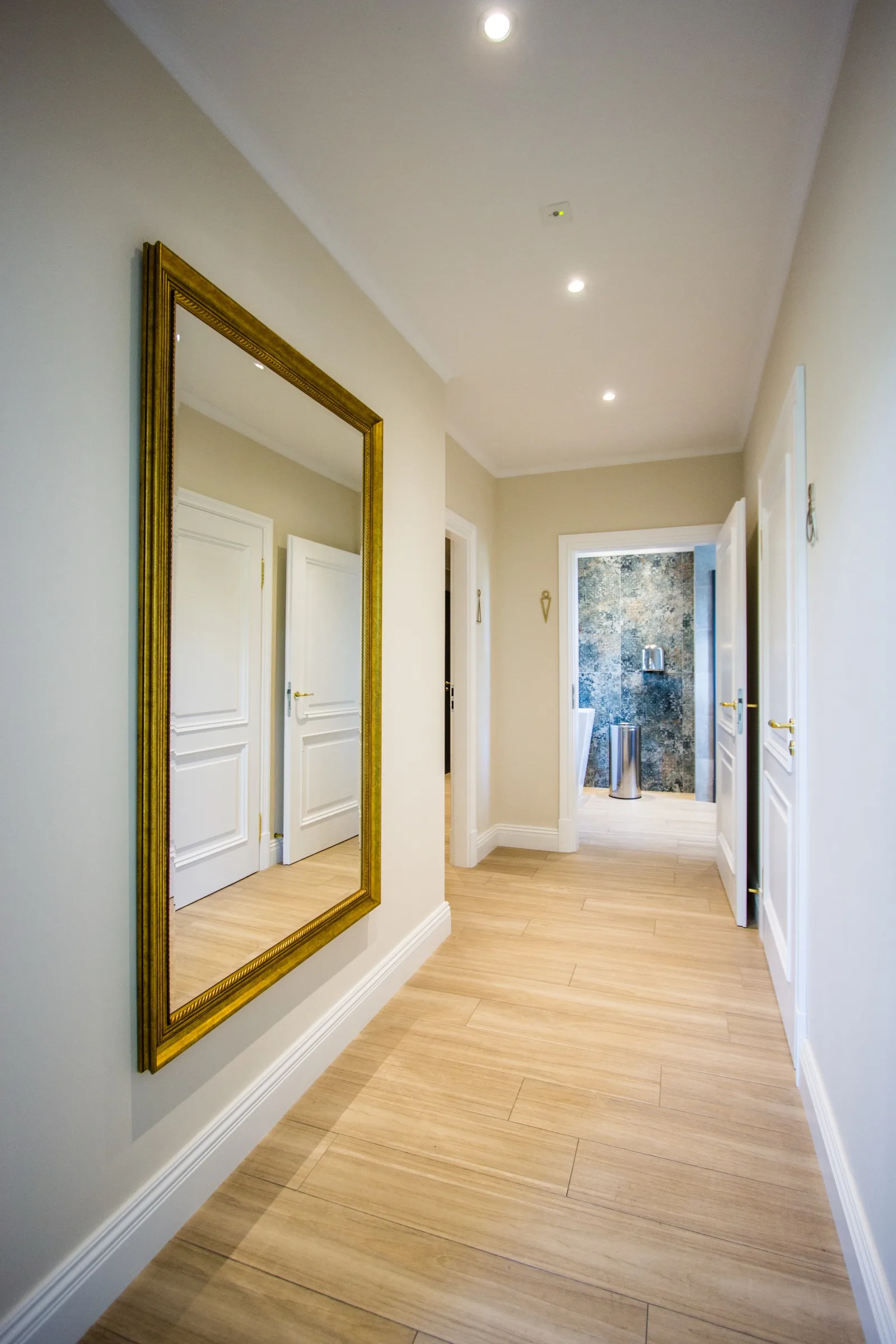 Orangerie interior portrait view showing decorative elements