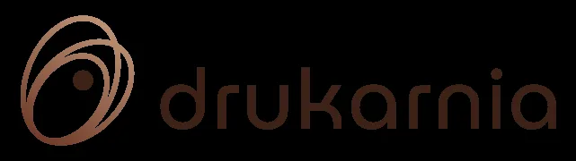 Detail: Drukarnia brand graphic showing secondary identity element for the commercial centre visual system
