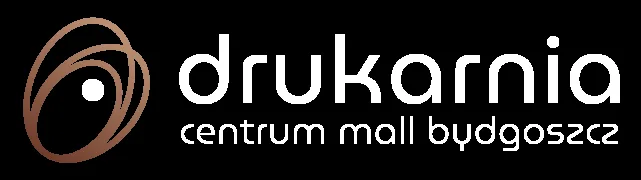 Detail: Drukarnia brand graphic showing additional identity component for the shopping mall rebranding