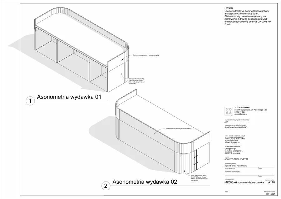Detail: kitchen wash-up station layout showing dishwashing equipment positions, drainage connections, and adjacency to storage and kitchen preparation areas