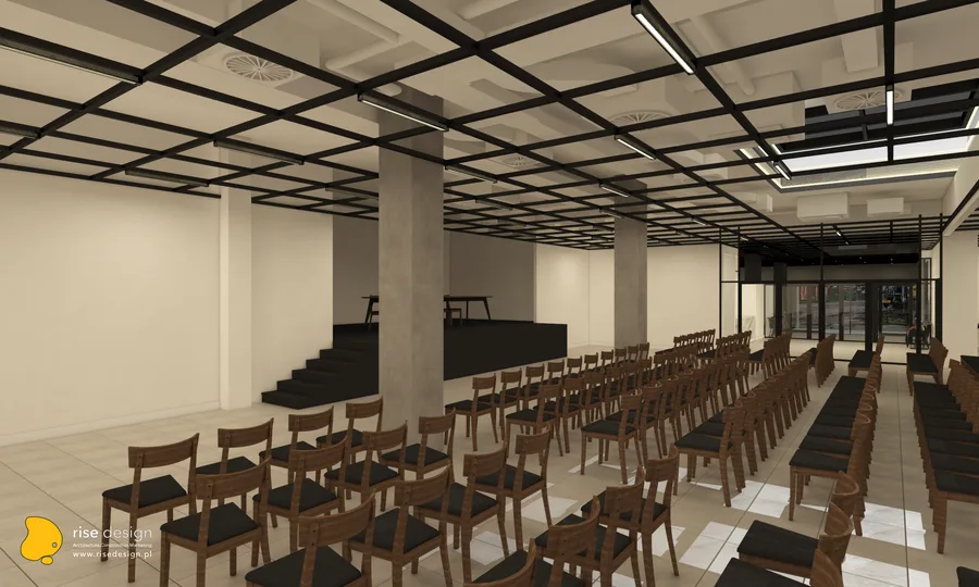 Detail: interior design render showing close-up material and finish specifications for the hospitality venue