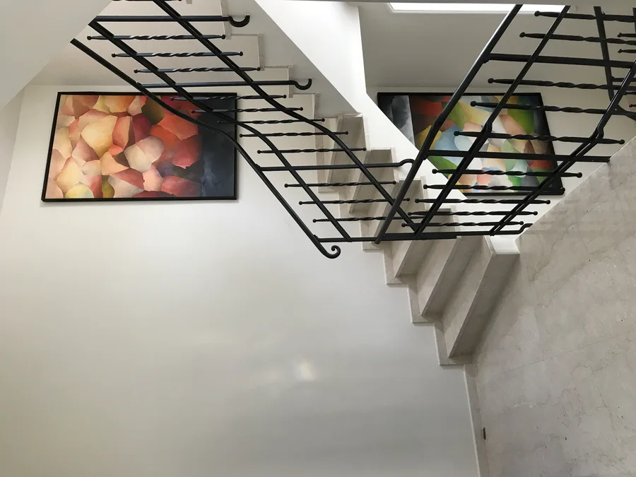 Portrait detail of decorative element and material finish