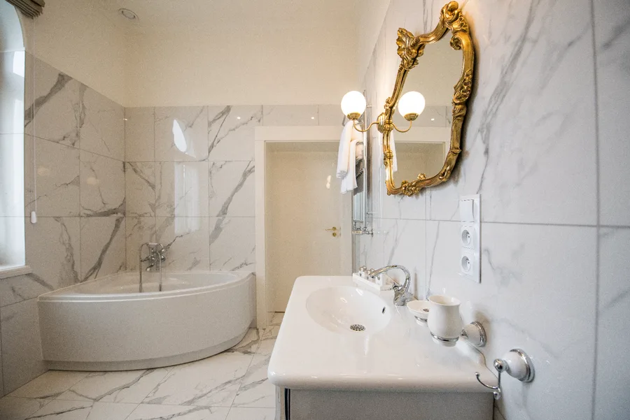 Another room or bathroom view with heritage finishes