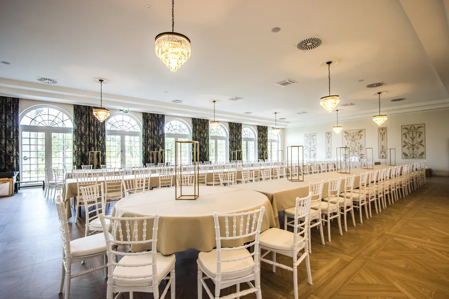 Orangerie ballroom another view with natural light through large windows