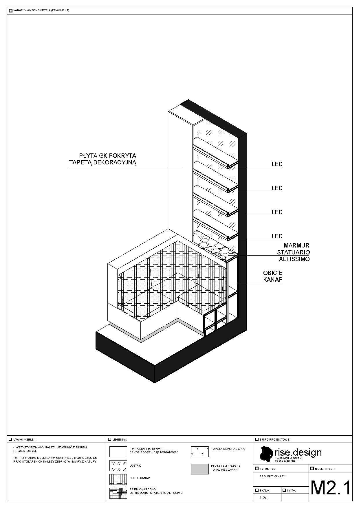Drawing: design documentation page showing ceiling reflected plan with expanded metal mesh panels, track lighting, and skylight position