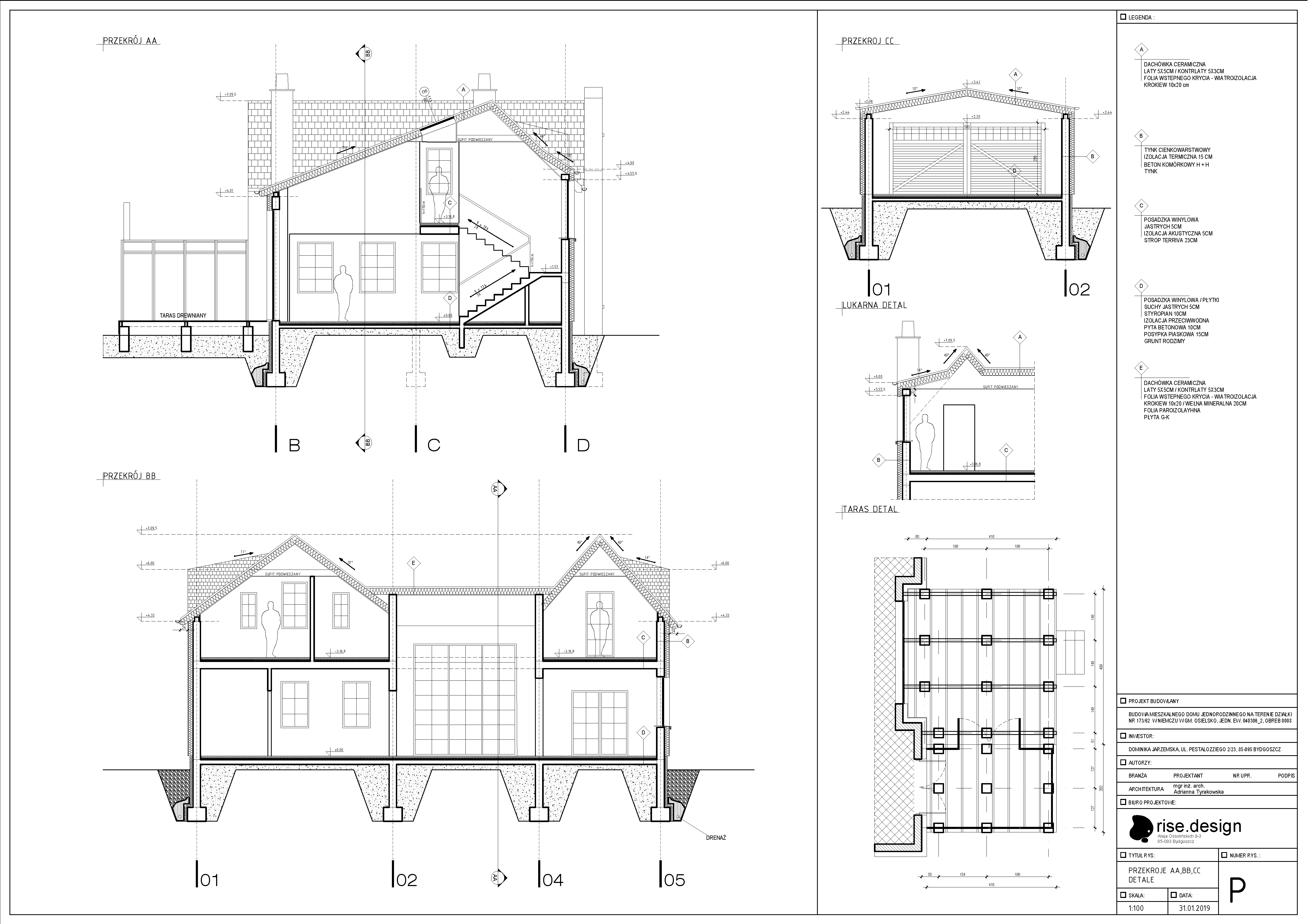 Drawing: project documentation page showing furniture layout plans and interior arrangement specifications