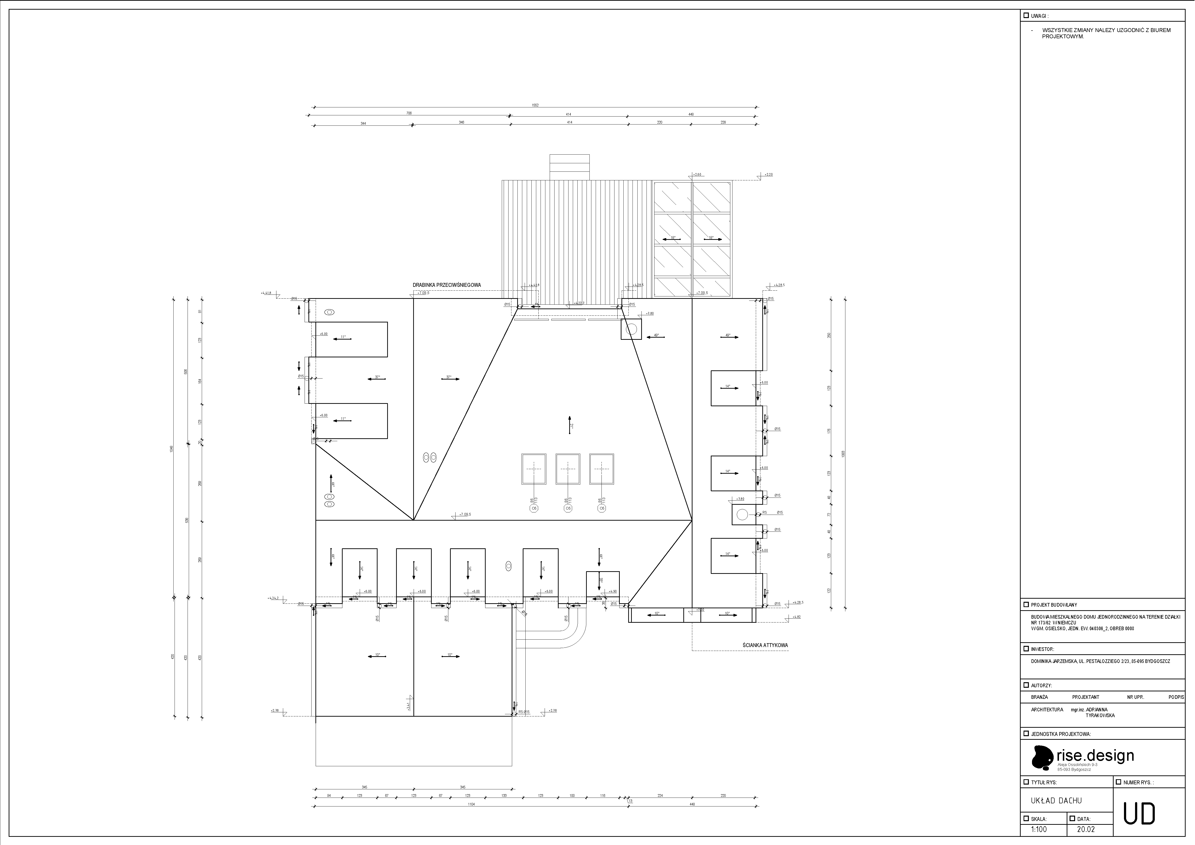 Drawing: project documentation page showing technical details, MEP coordination, and installation specifications