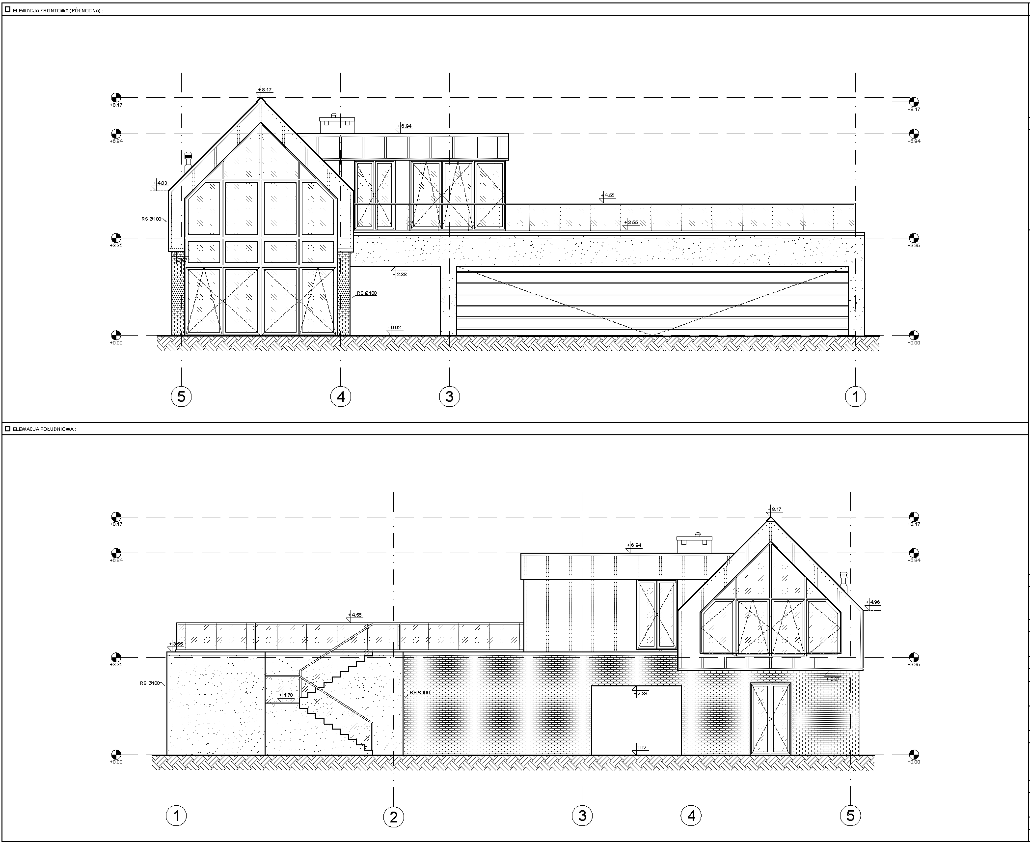 First floor plan at 1:100 scale showing two bedrooms, bathroom, mezzanine gallery, and rooftop terrace access