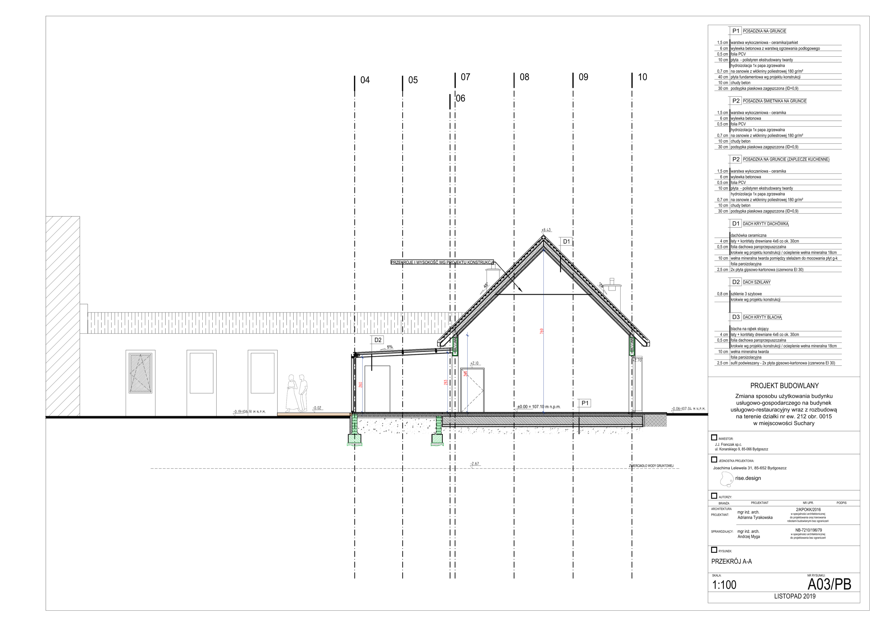 Stable wedding hall floor plan drawing with room schedule and structural layout