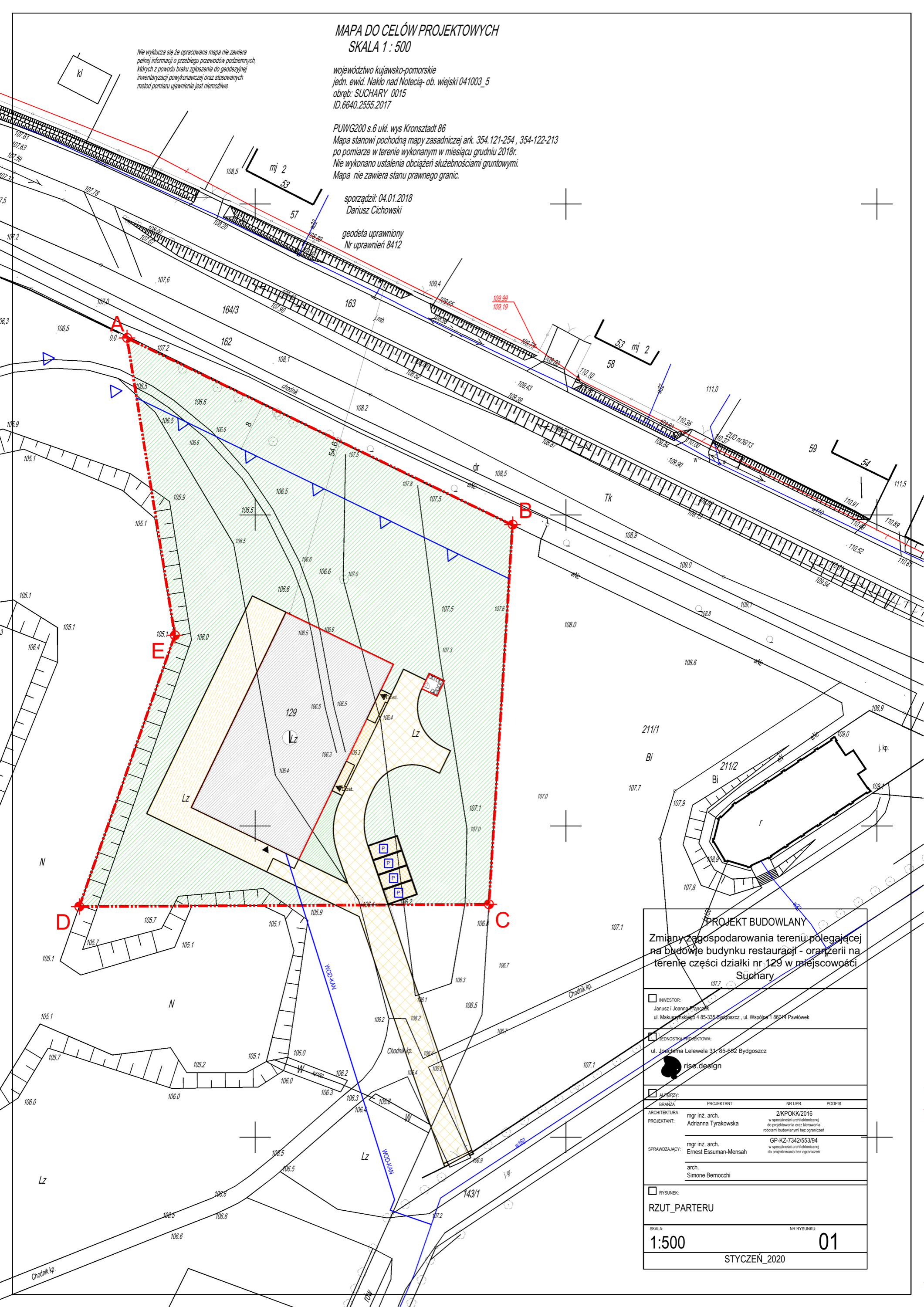 Stable wedding hall portrait section and elevation drawing showing 45-degree gable roof and steel frame structure